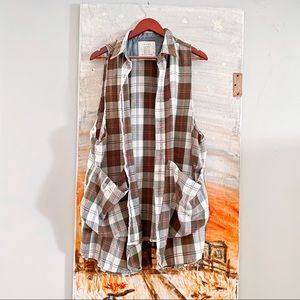 State the Label Cotton Flannel Smock Handmade